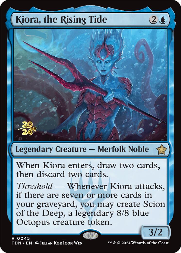 Kiora, the Rising Tide [Foundations Prerelease Promos] | RetroPlay Games