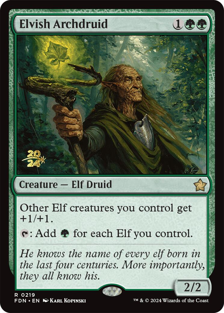 Elvish Archdruid [Foundations Prerelease Promos] | RetroPlay Games