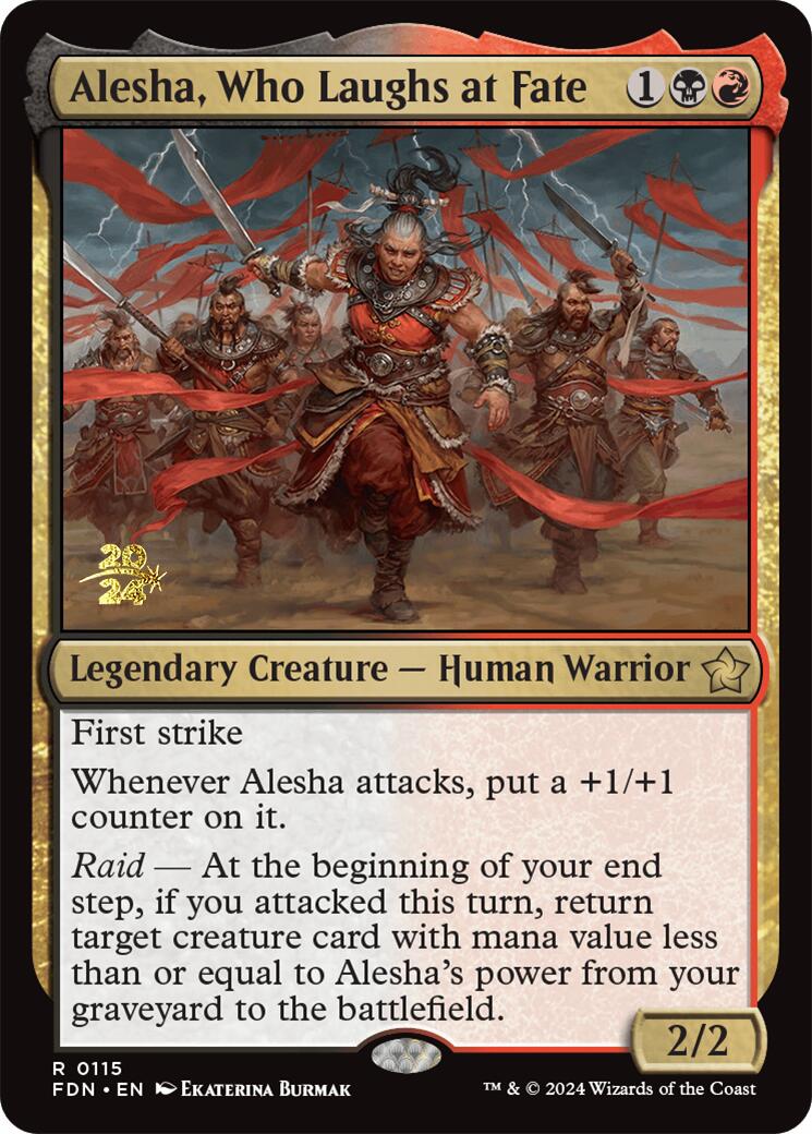 Alesha, Who Laughs at Fate [Foundations Prerelease Promos] | RetroPlay Games