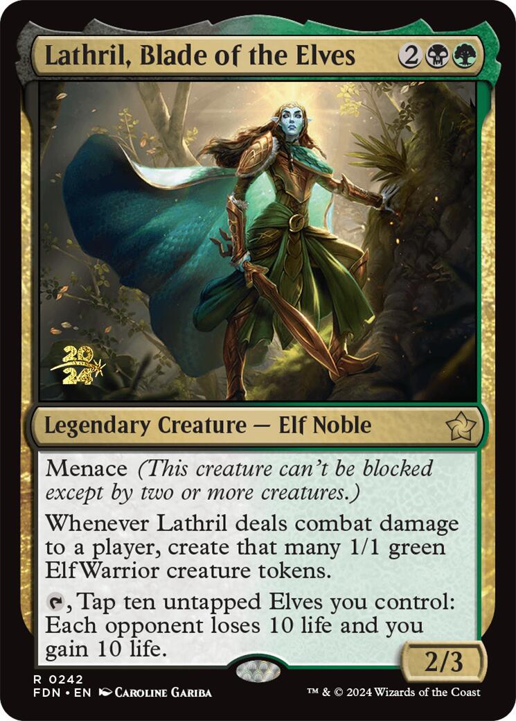 Lathril, Blade of the Elves [Foundations Prerelease Promos] | RetroPlay Games