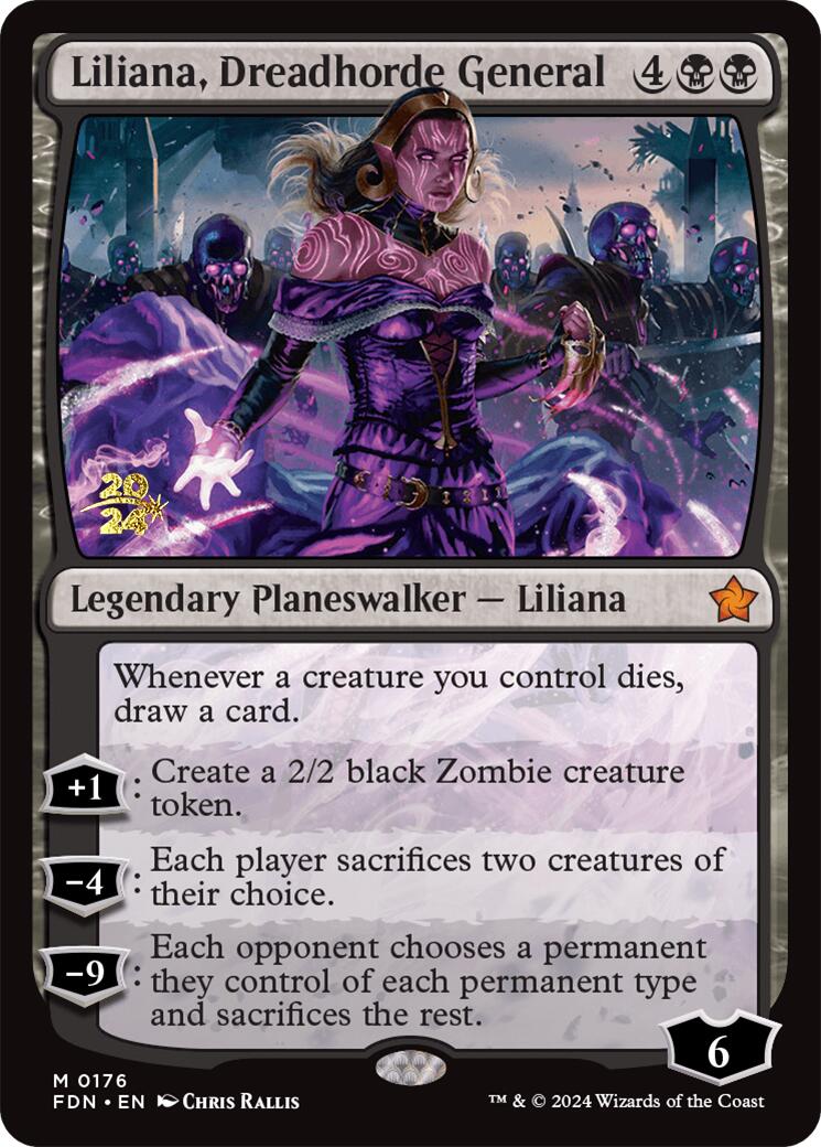 Liliana, Dreadhorde General [Foundations Prerelease Promos] | RetroPlay Games