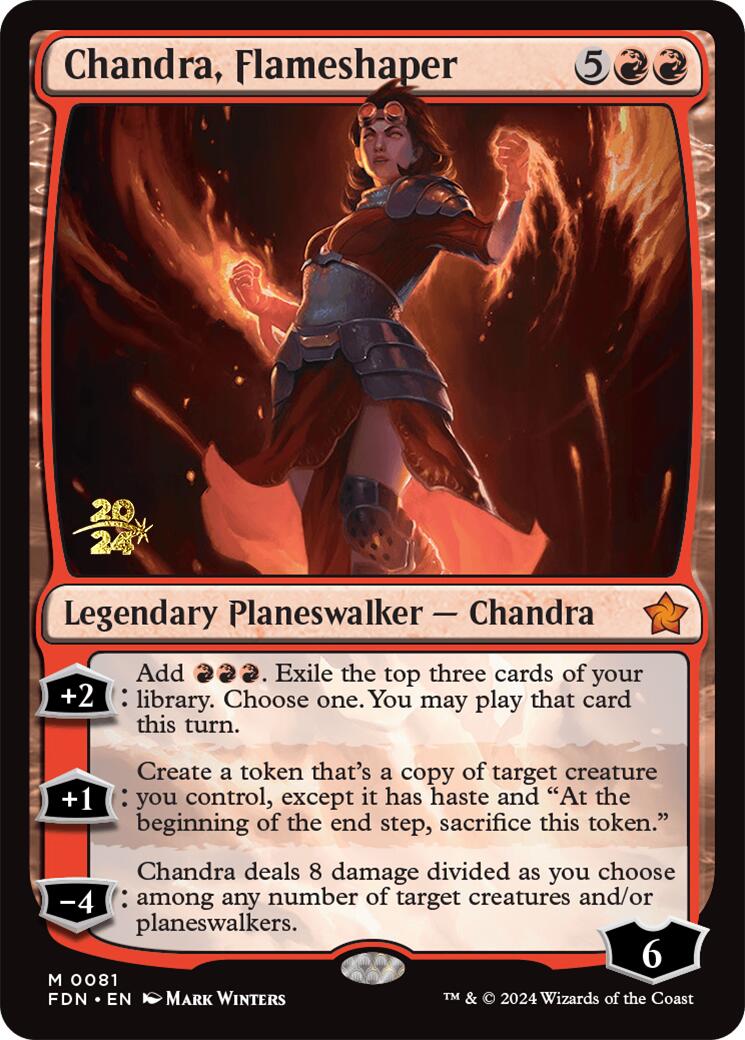 Chandra, Flameshaper [Foundations Prerelease Promos] | RetroPlay Games