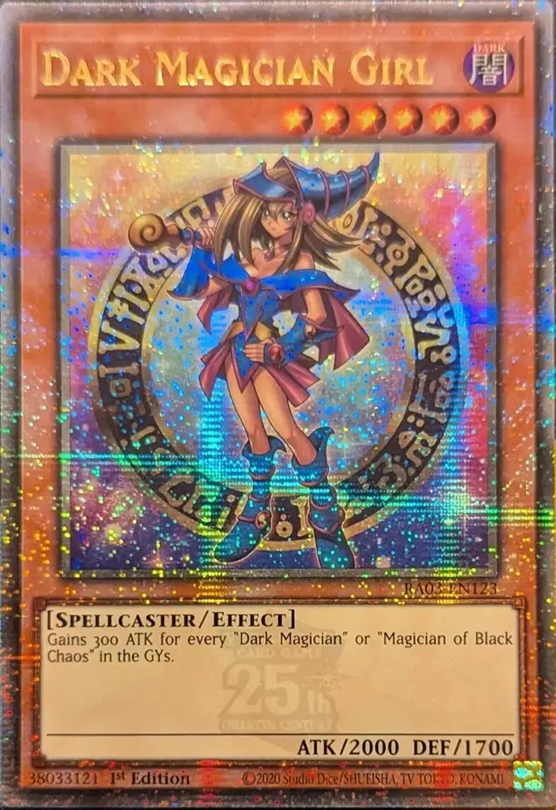 Dark Magician Girl (Quarter Century Secret Rare) (B) [RA03-EN123] Quarter Century Secret Rare | RetroPlay Games