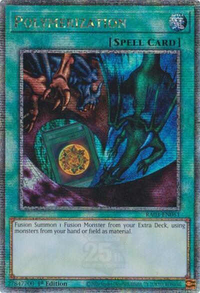 Polymerization (Alternate Art) (Quarter Century Secret Rare) [RA03-EN051] Quarter Century Secret Rare | RetroPlay Games