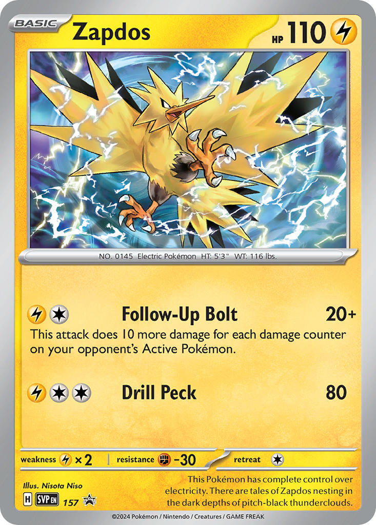 Zapdos (157) [Scarlet & Violet: Black Star Promos] | RetroPlay Games