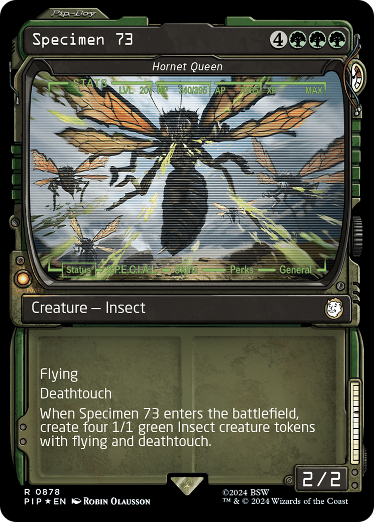 Specimen 73 - Hornet Queen (Showcase) (Surge Foil) [Fallout] | RetroPlay Games