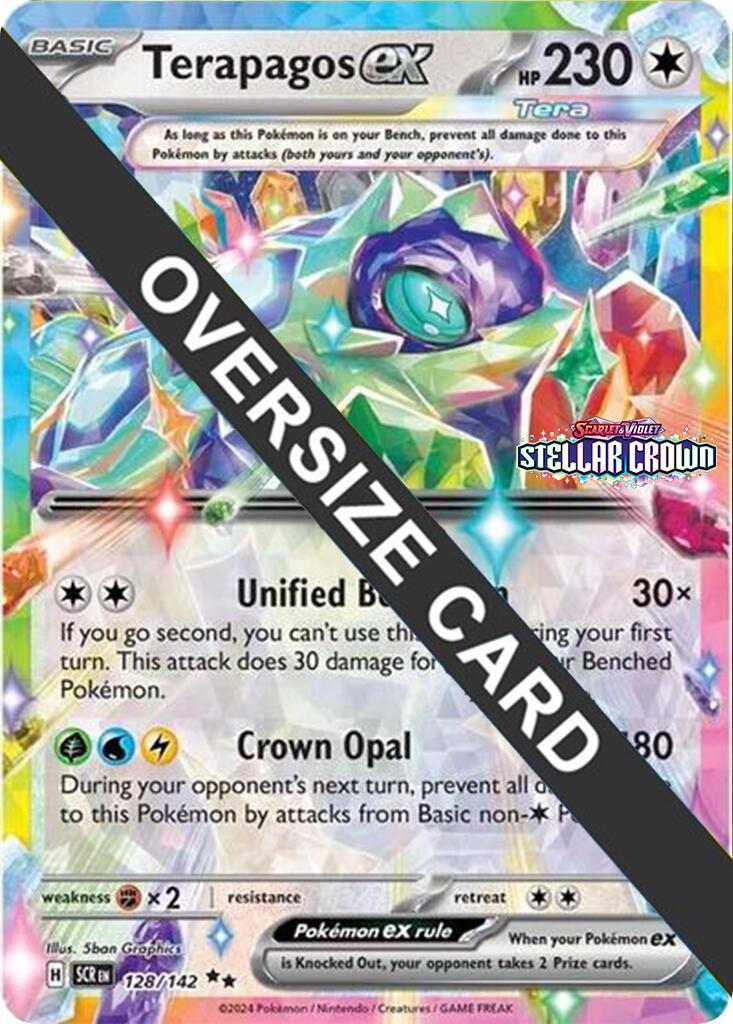 Terapagos ex (128/142) (Jumbo Card) [Scarlet & Violet: Black Star Promos] | RetroPlay Games