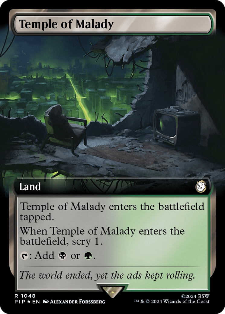 Temple of Malady (Extended Art) (Surge Foil) [Fallout] | RetroPlay Games