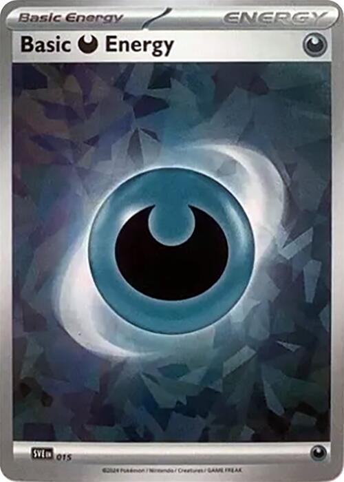 Basic Darkness Energy (015) (Cracked Ice Holo) [Scarlet & Violet: Stellar Crown] | RetroPlay Games