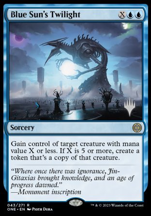 Blue Sun's Twilight (Promo Pack) [Phyrexia: All Will Be One Promos] | RetroPlay Games