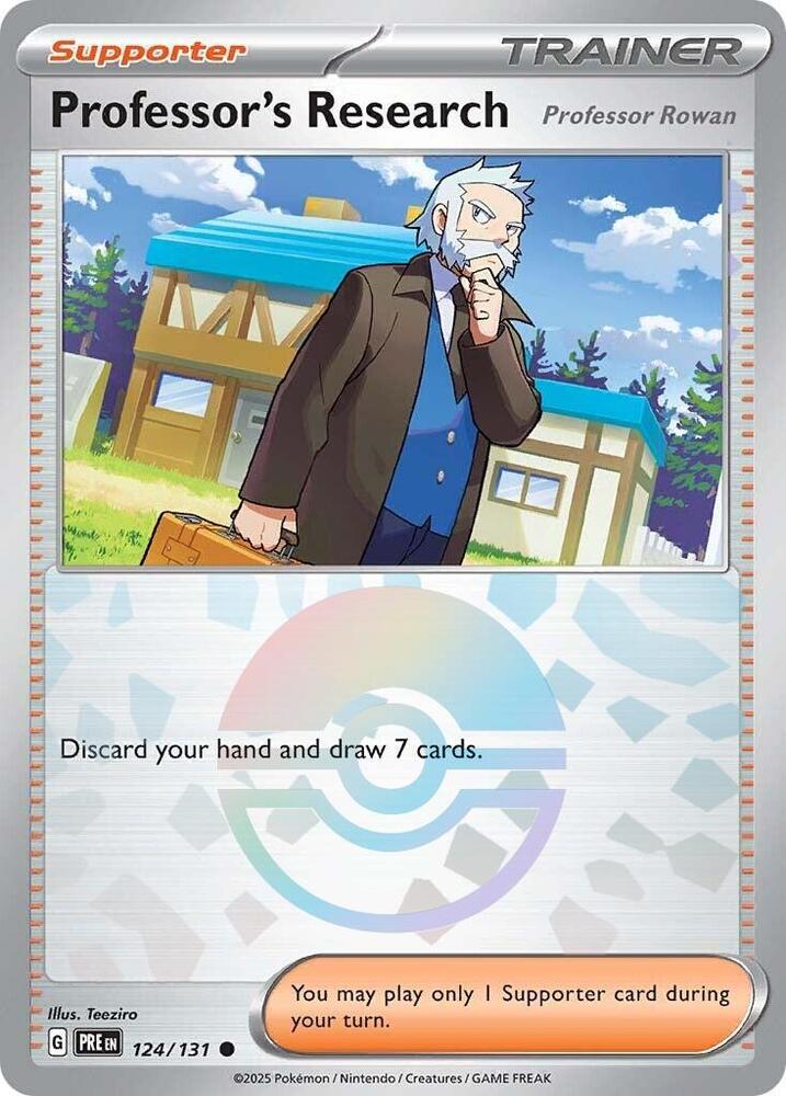 Professor's Research (124/131) [Professor Rowan] (Poke Ball Pattern) [Scarlet & Violet: Prismatic Evolutions] | RetroPlay Games