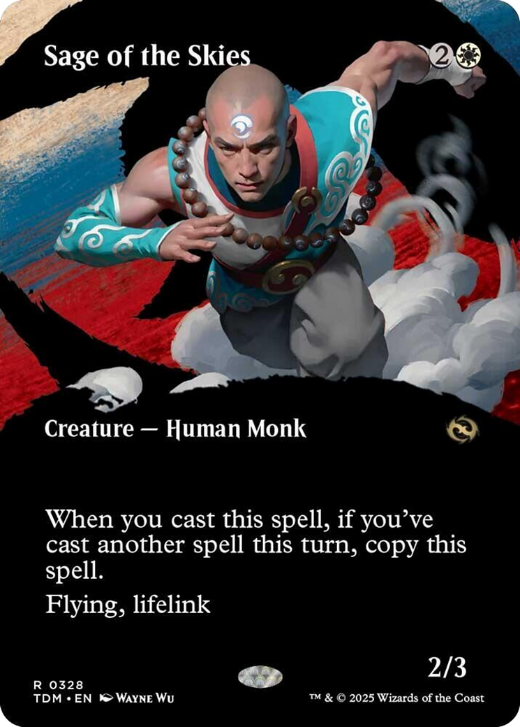 Sage of the Skies (Borderless) [Tarkir: Dragonstorm] | RetroPlay Games