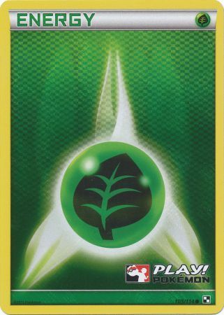 Grass Energy (105/114) (Play Pokemon Promo) [Black & White: Base Set] | RetroPlay Games