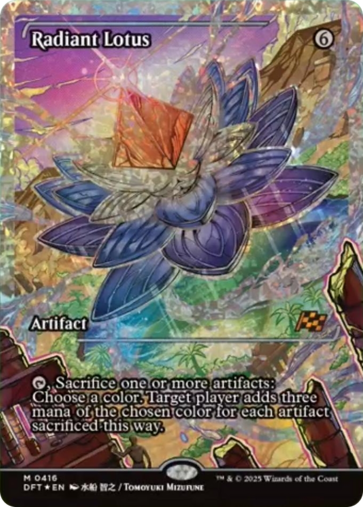 Radiant Lotus (Showcase) (Fracture Foil) [Aetherdrift] | RetroPlay Games