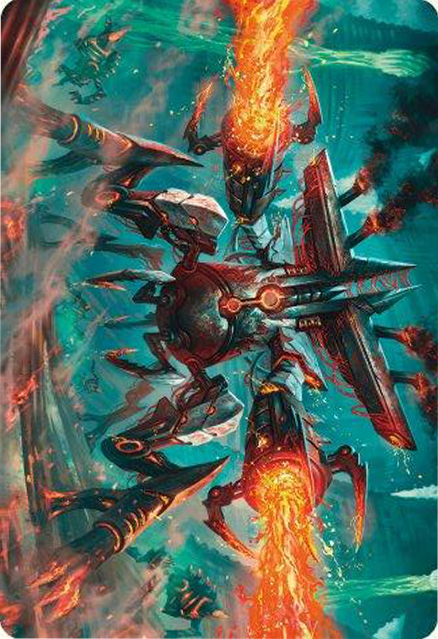 Exterminator Magmarch Art Card [Modern Horizons 3 Art Series] | RetroPlay Games