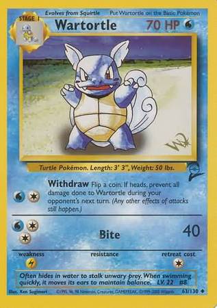 Wartortle (63/130) (W Stamped Promo) [Base Set 2] | RetroPlay Games