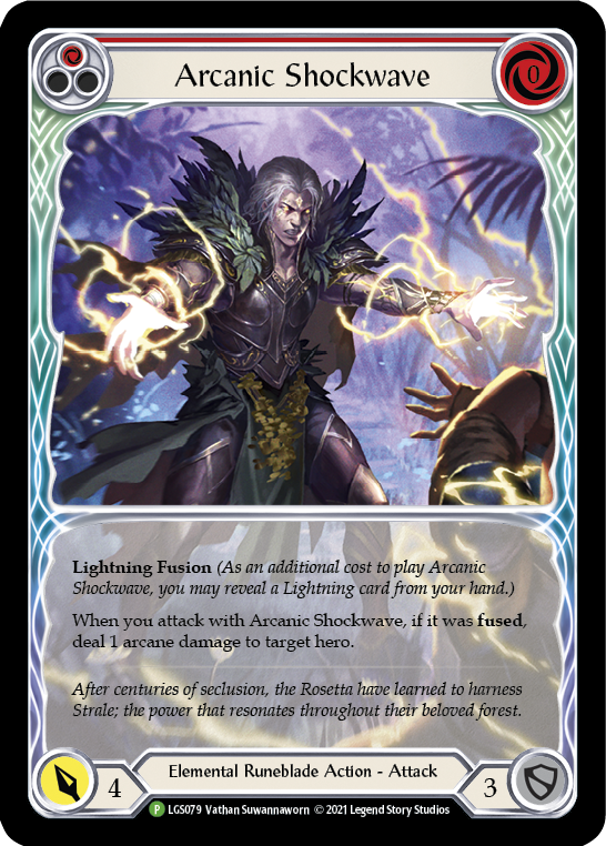 Arcanic Shockwave (Red Extended Art) [LGS079] (Promo)  Rainbow Foil | RetroPlay Games