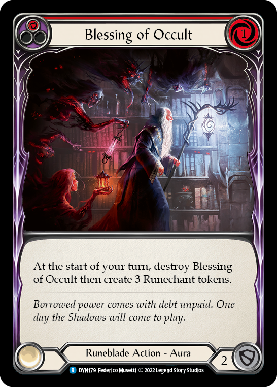 Blessing of Occult (Red) [DYN179] (Dynasty)  Rainbow Foil | RetroPlay Games