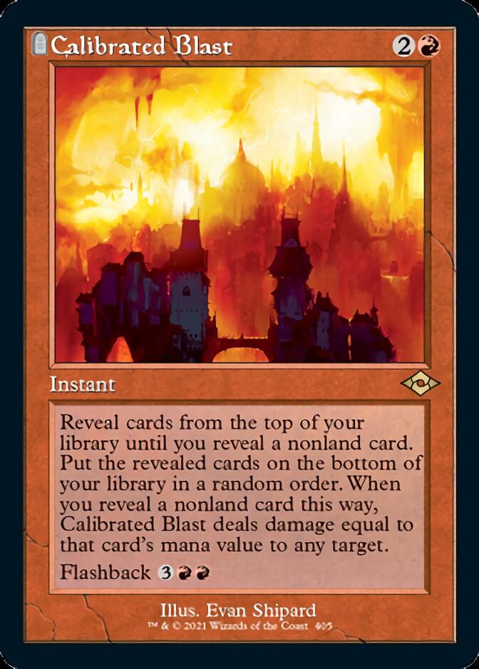 Calibrated Blast (Retro Foil Etched) [Modern Horizons 2] | RetroPlay Games