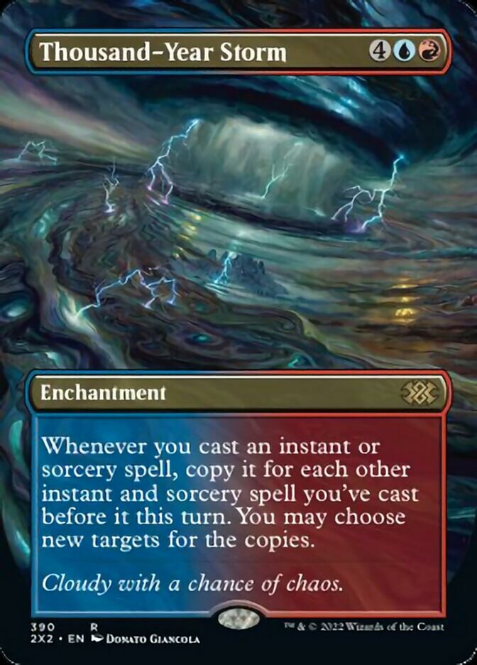 Thousand-Year Storm (Borderless Alternate Art) [Double Masters 2022] | RetroPlay Games
