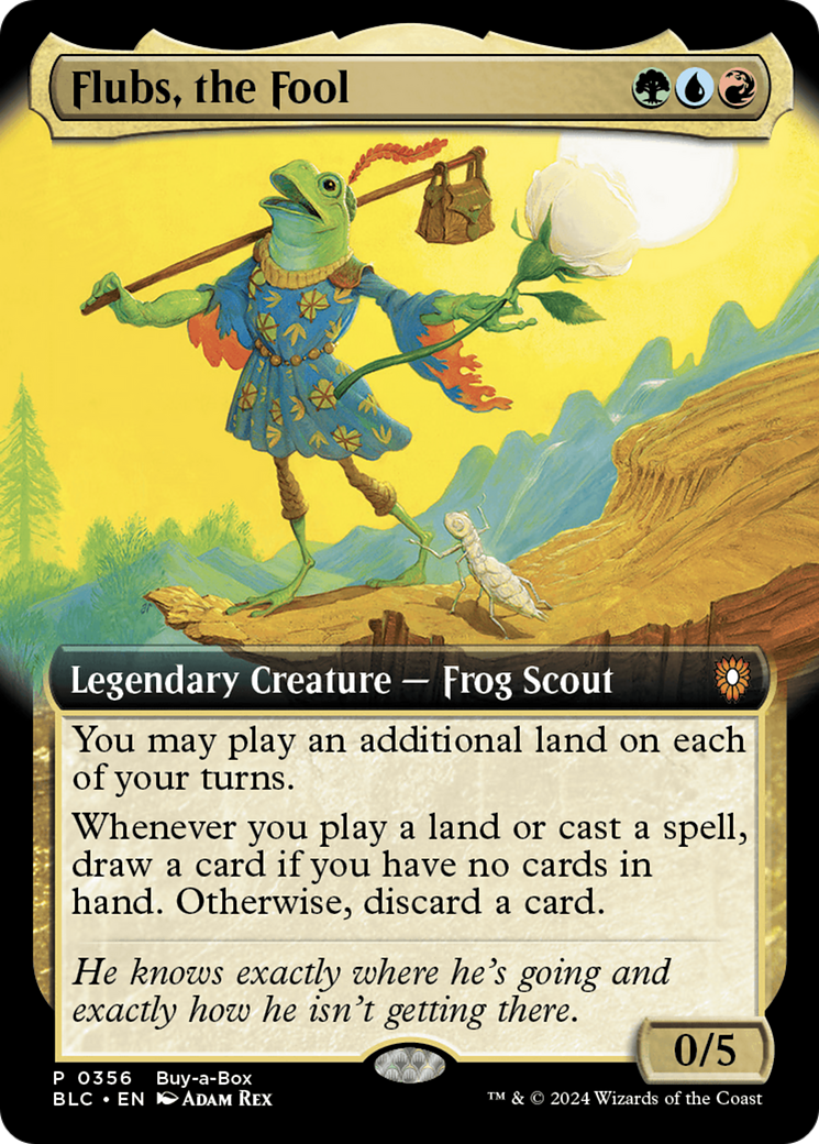 Flubs, the Fool (Buy-A-Box) (Extended Art) [Bloomburrow Promos] | RetroPlay Games