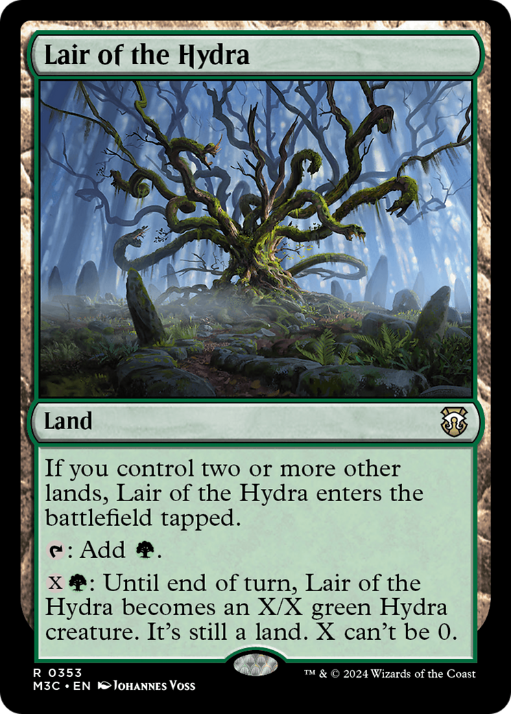 Lair of the Hydra (Ripple Foil) [Modern Horizons 3 Commander] | RetroPlay Games