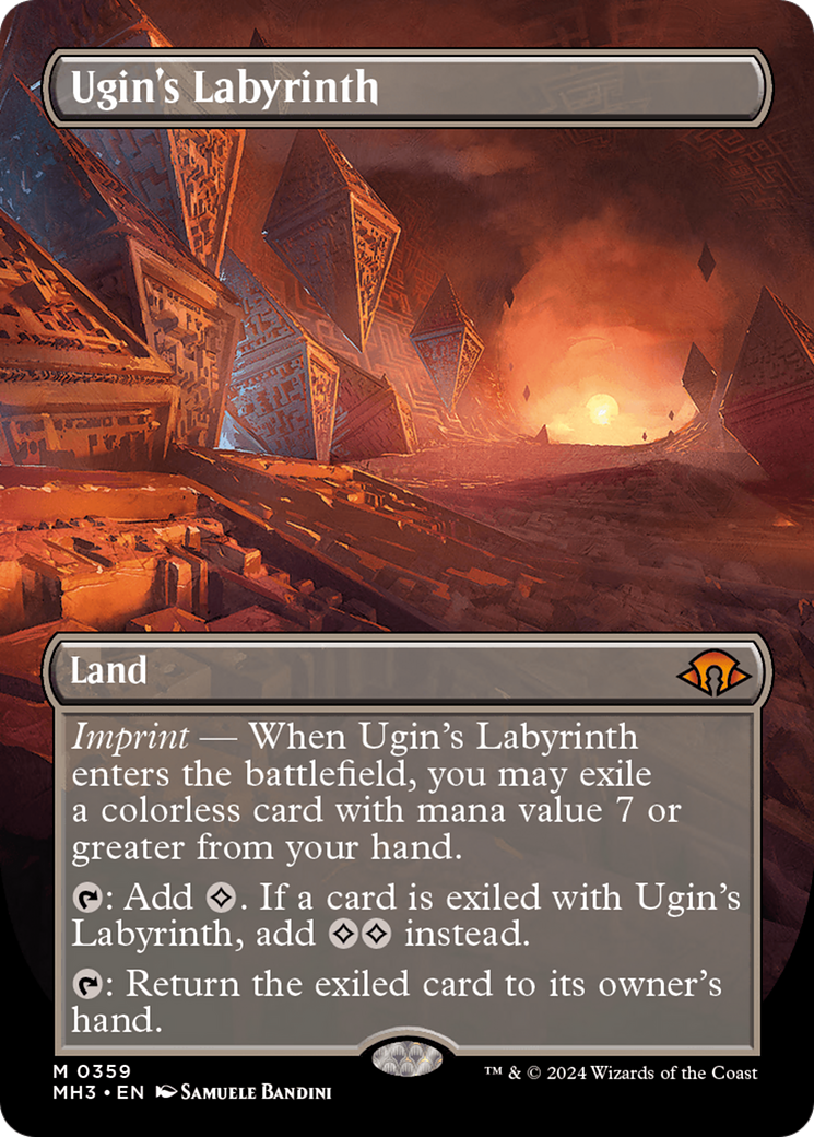 Ugin's Labyrinth (Borderless) [Modern Horizons 3] | RetroPlay Games