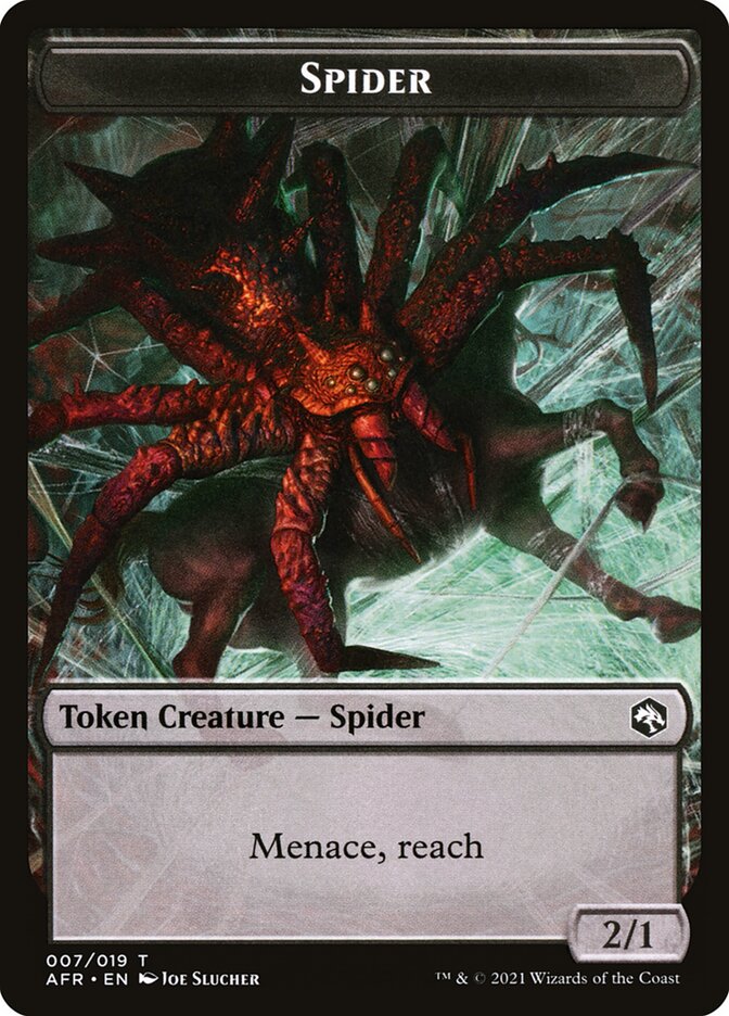 Spider // Guenhwyvar Double-Sided Token [Dungeons & Dragons: Adventures in the Forgotten Realms Tokens] | RetroPlay Games