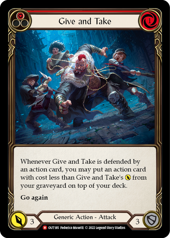 Give and Take [OUT185] (Outsiders)  Rainbow Foil | RetroPlay Games
