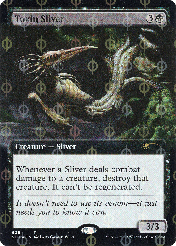 Toxin Sliver (Extended Art) (Step-and-Compleat Foil) [Secret Lair Drop Promos] | RetroPlay Games