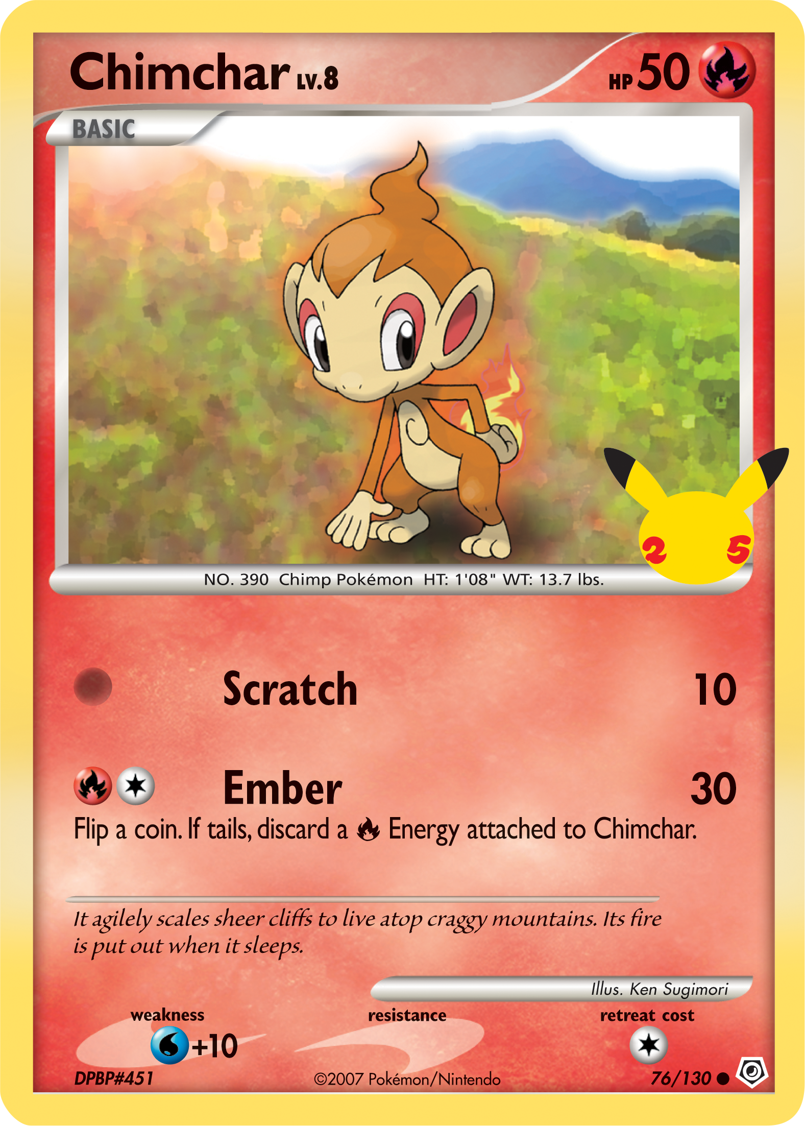 Chimchar (76/130) (Jumbo Card) [First Partner Pack] | RetroPlay Games