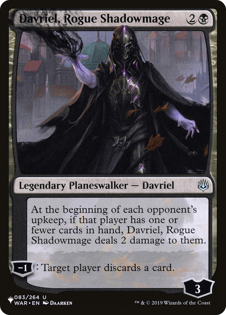 Davriel, Rogue Shadowmage [The List Reprints] | RetroPlay Games