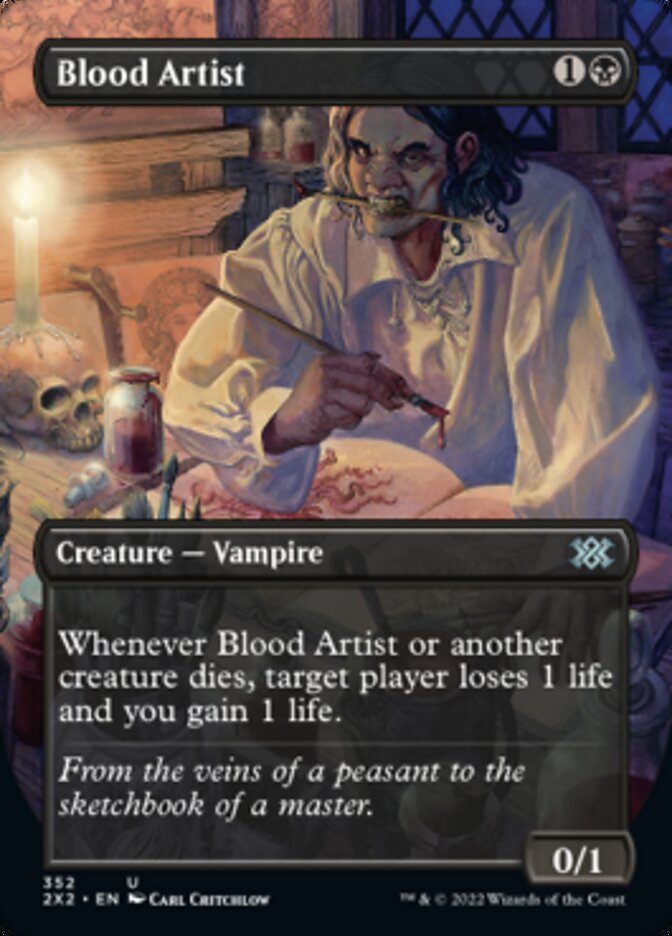 Blood Artist (Borderless Alternate Art) [Double Masters 2022] | RetroPlay Games