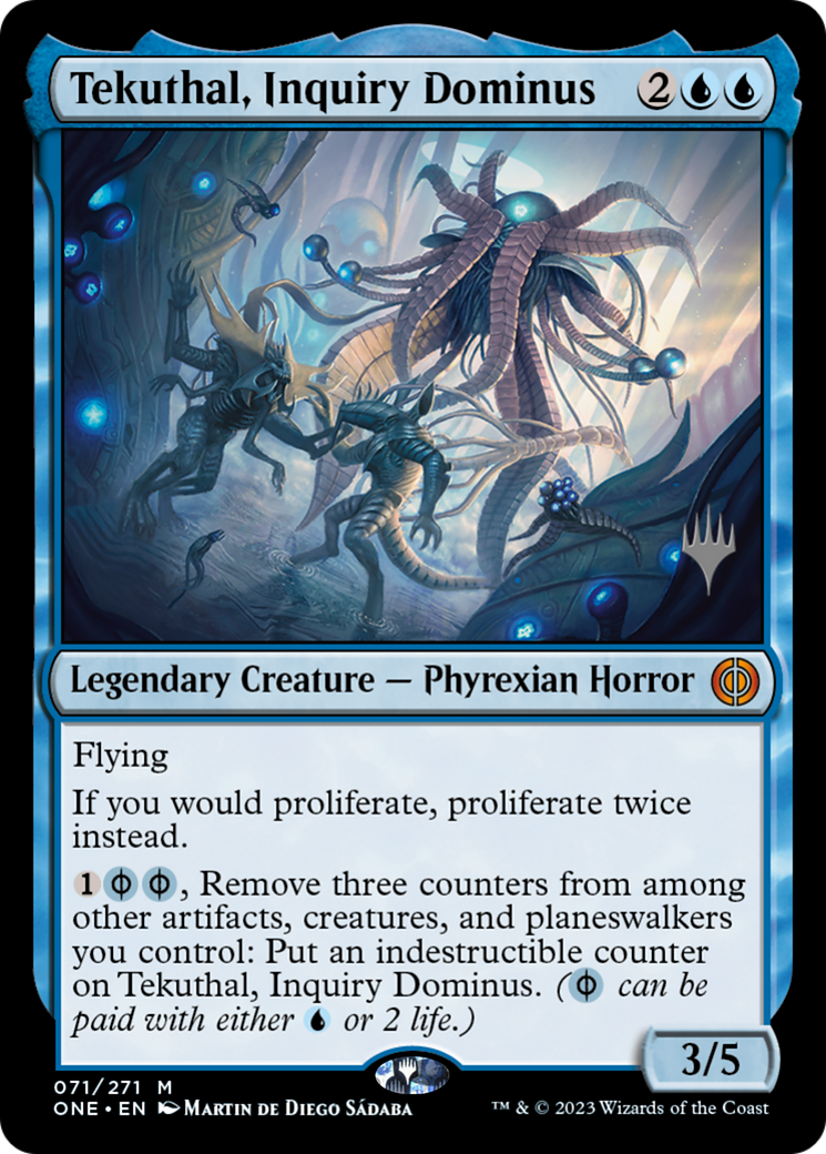Tekuthal, Inquiry Dominus (Promo Pack) [Phyrexia: All Will Be One Promos] | RetroPlay Games