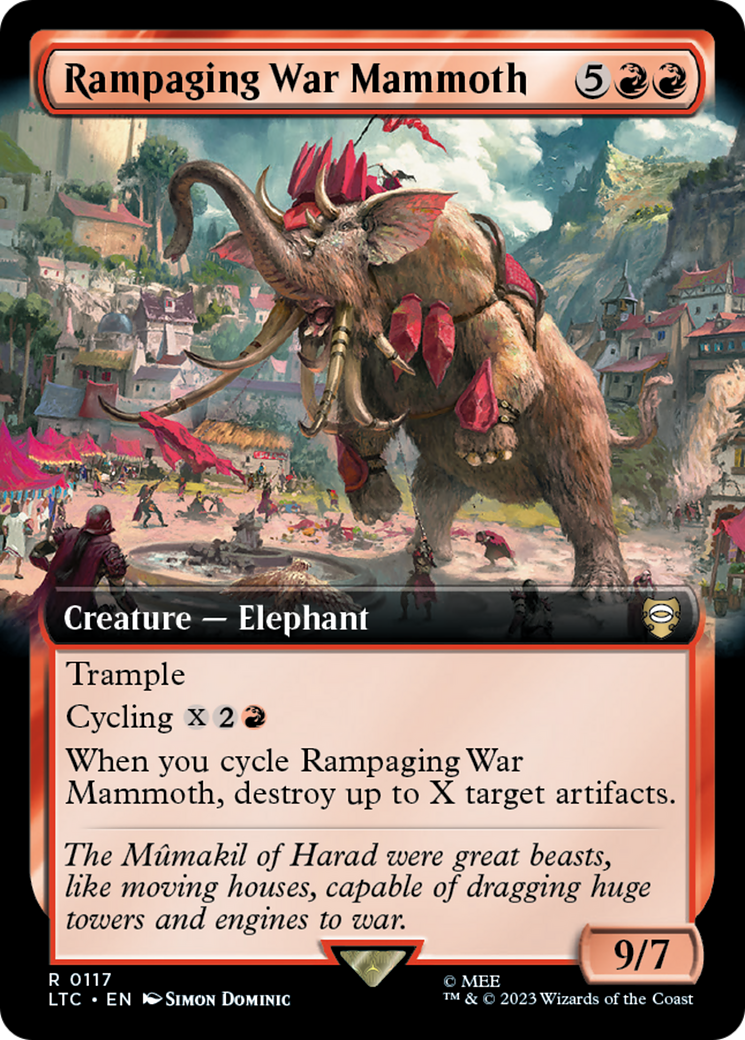 Rampaging War Mammoth (Extended Art) [The Lord of the Rings: Tales of Middle-Earth Commander] | RetroPlay Games