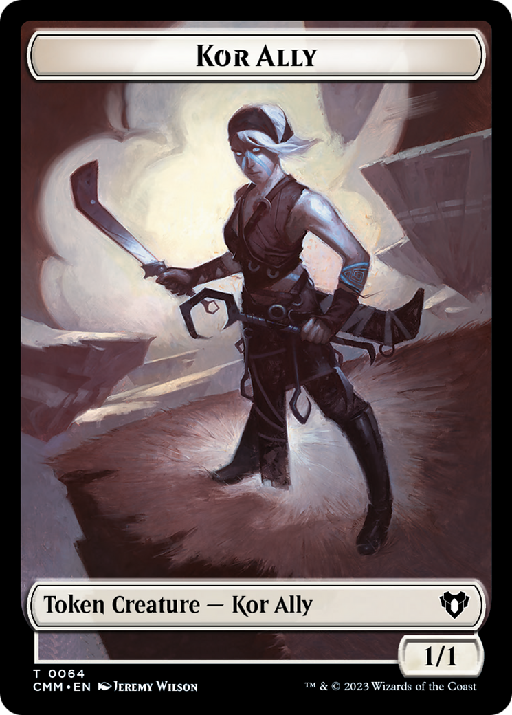 Wall // Kor Ally Double-Sided Token [Commander Masters Tokens] | RetroPlay Games