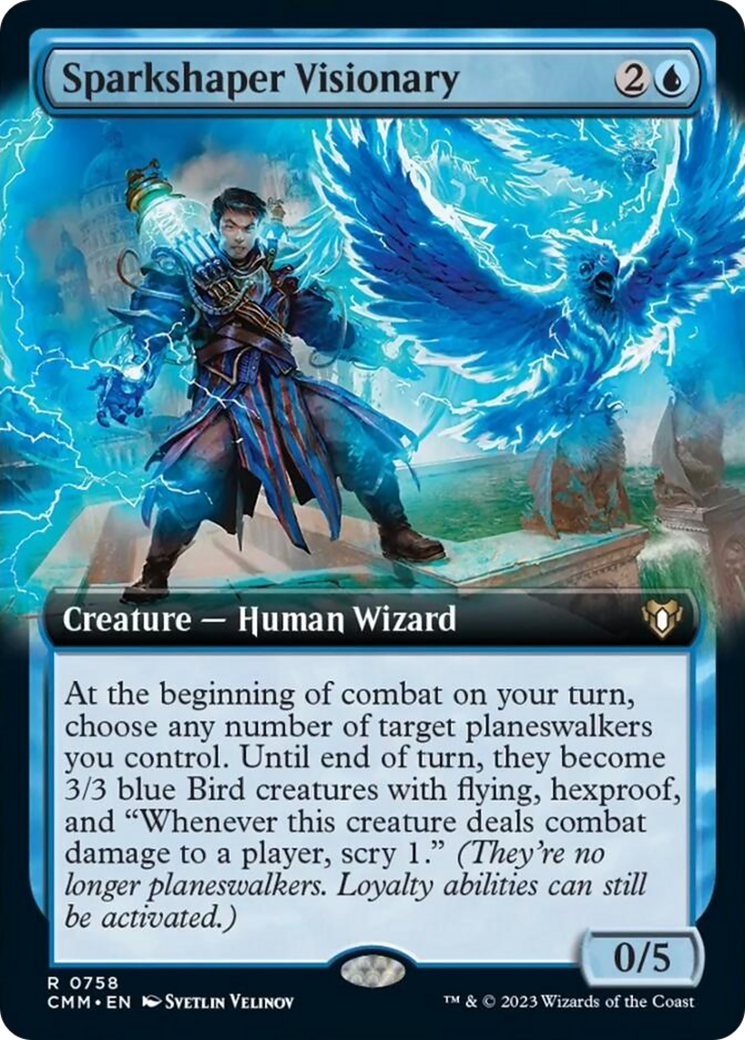 Sparkshaper Visionary (Extended Art) [Commander Masters] | RetroPlay Games