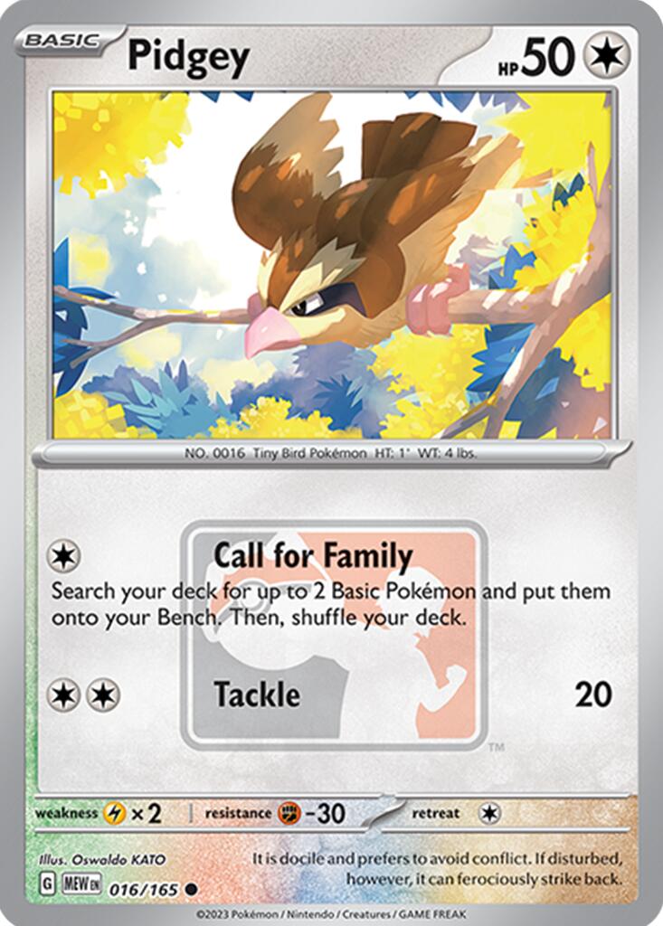 Pidgey (016/165) [League & Championship Cards] | RetroPlay Games