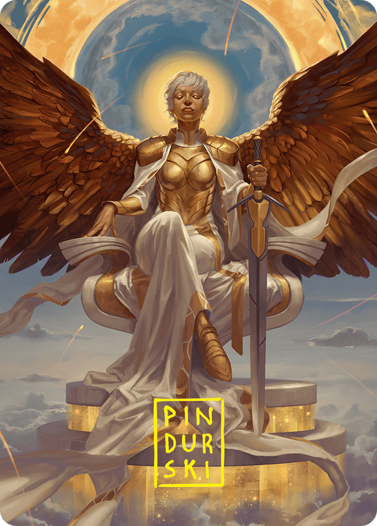 Herald of Eternal Dawn Art Card (27/54) (Gold-Stamped Signature) [Foundations Art Series] | RetroPlay Games
