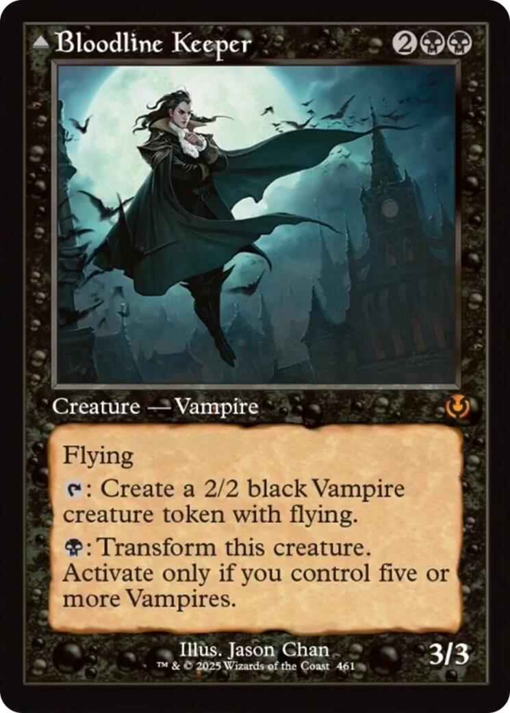 Bloodline Keeper // Lord of Lineage (Retro Frame) [Innistrad Remastered] | RetroPlay Games