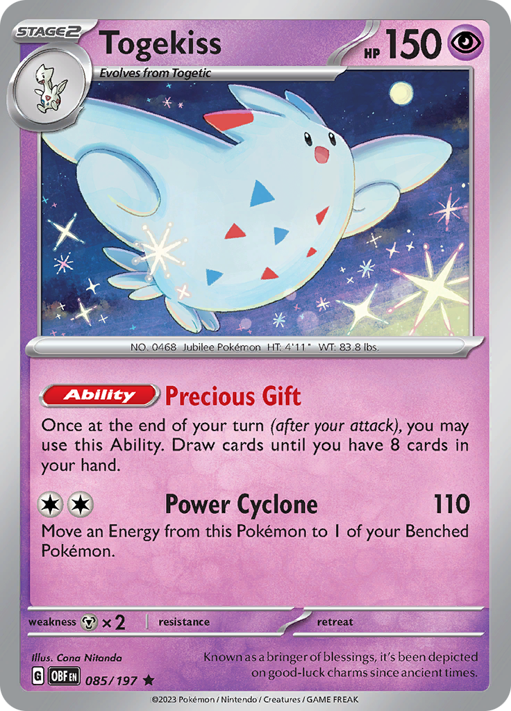 Togekiss (085/197) [Scarlet & Violet: Obsidian Flames] | RetroPlay Games