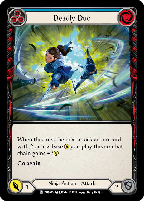 Deadly Duo (Blue) [OUT073] (Outsiders)  Rainbow Foil | RetroPlay Games