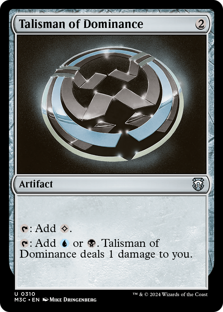 Talisman of Dominance (Ripple Foil) [Modern Horizons 3 Commander] | RetroPlay Games