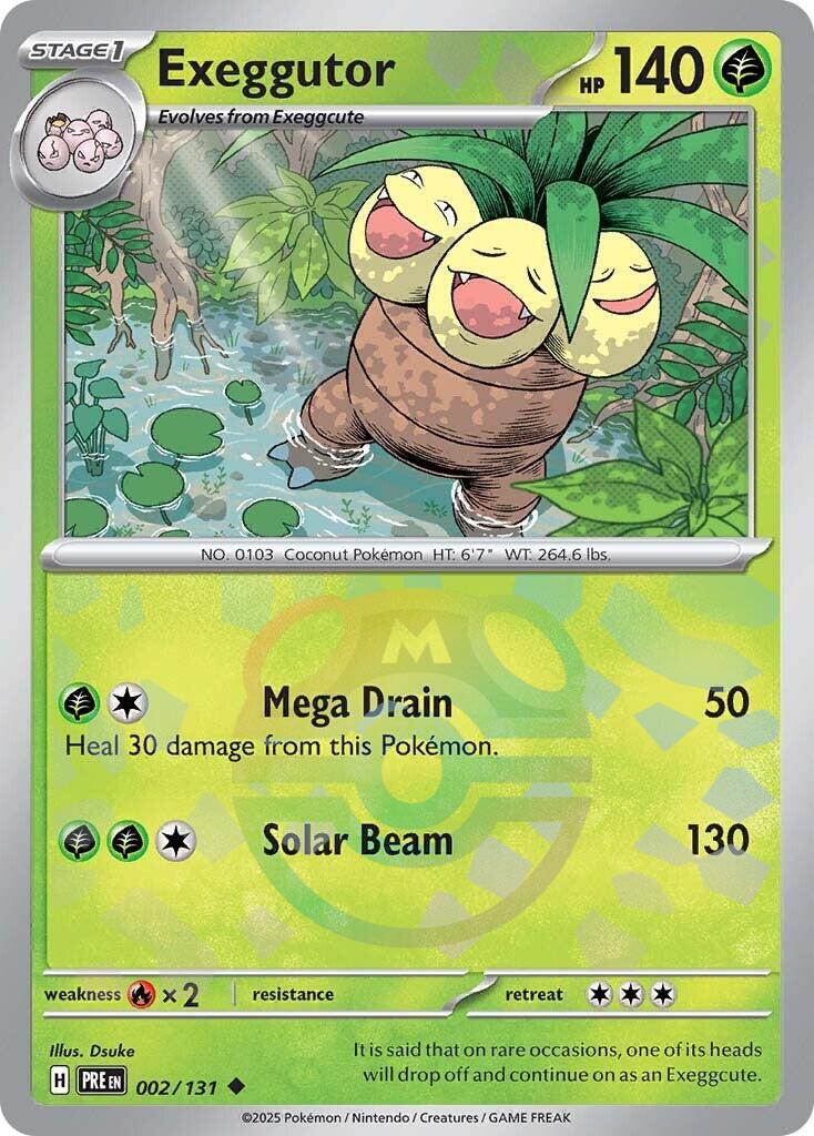 Exeggutor (002/131) (Master Ball Pattern) [Scarlet & Violet: Prismatic Evolutions] | RetroPlay Games