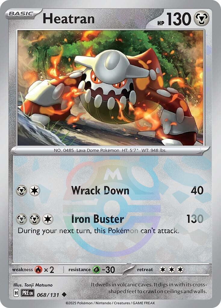 Heatran (068/131) (Master Ball Pattern) [Scarlet & Violet: Prismatic Evolutions] | RetroPlay Games