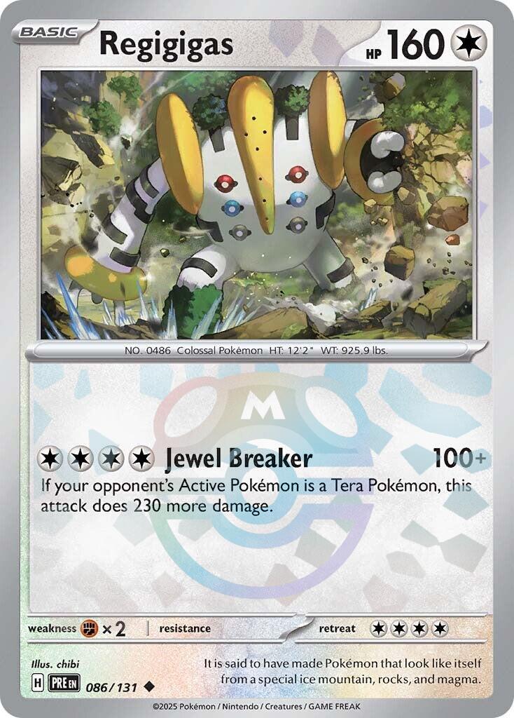 Regigigas (086/131) (Master Ball Pattern) [Scarlet & Violet: Prismatic Evolutions] | RetroPlay Games