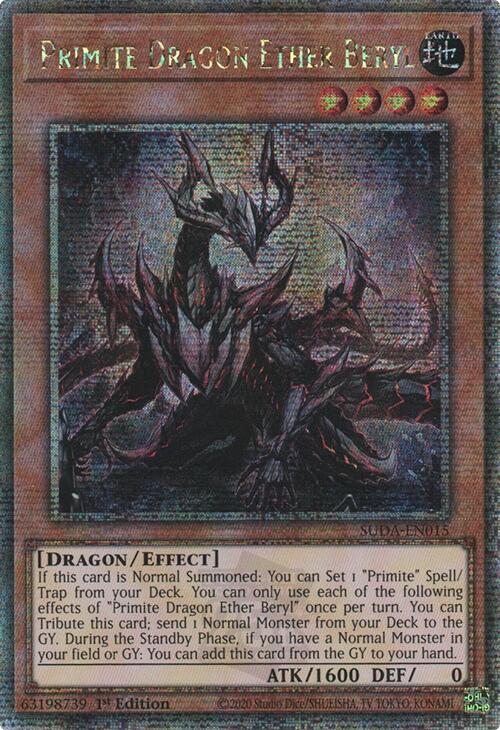 Primite Dragon Ether Beryl (Quarter Century Secret Rare) [SUDA-EN015] Quarter Century Secret Rare | RetroPlay Games