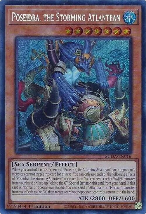 Poseidra, the Storming Atlantean [SUDA-EN016] Secret Rare | RetroPlay Games
