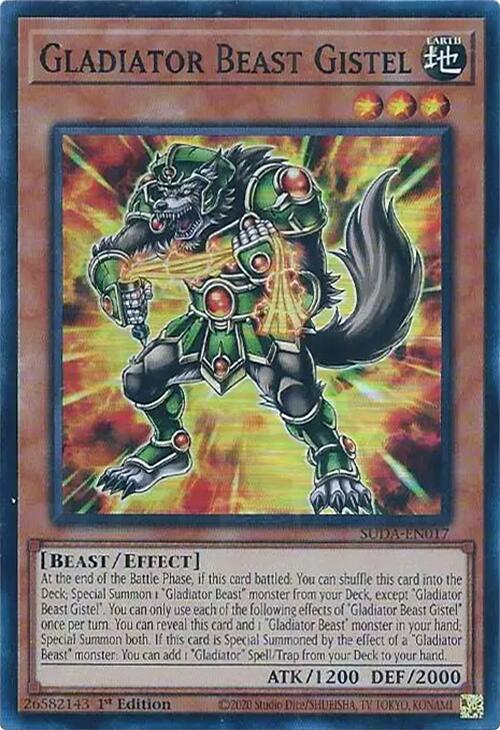 Gladiator Beast Gistel [SUDA-EN017] Super Rare | RetroPlay Games