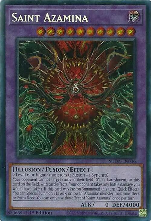 Saint Azamina [SUDA-EN036] Secret Rare | RetroPlay Games